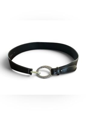 Women’s Brighton Leather Belt with Hoop Buckle